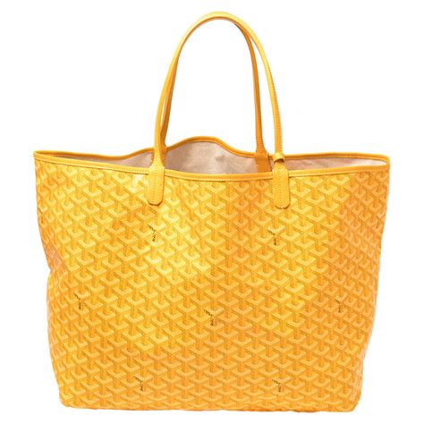 goyard tote bag yellow|goyard tote prices.